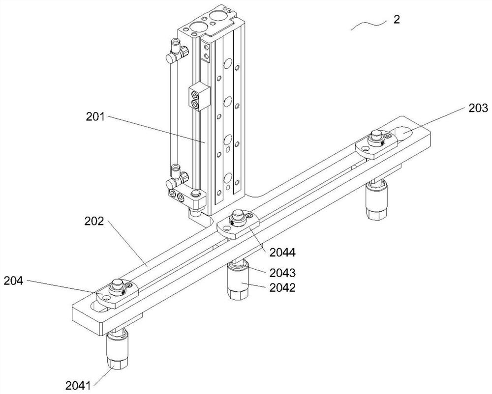 Coating device for self-adhesive elastic bandage with water absorption pad and operation method of coating device