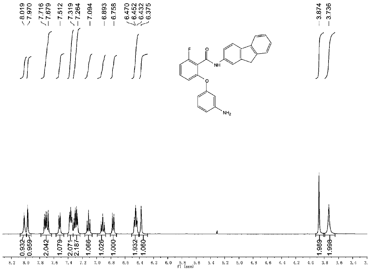 2-(3-aminophenoxy)-6-(4-aminophenoxy)-N-(2-aminofluorene)benzamide monomer