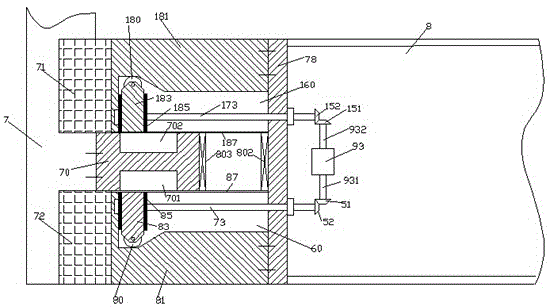 Electrical switch cabinet applying bevel gear transmission