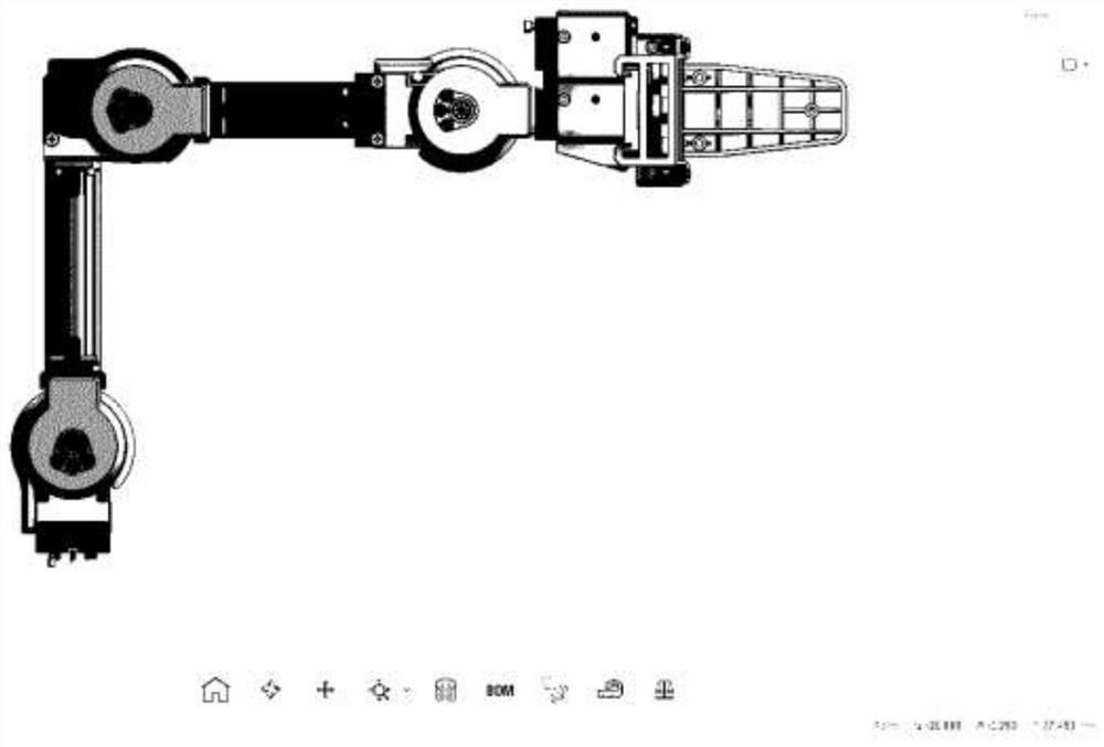 Mechanical arm control method based on model design