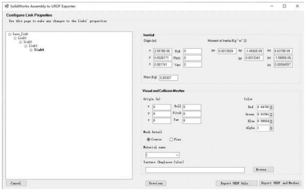 Mechanical arm control method based on model design