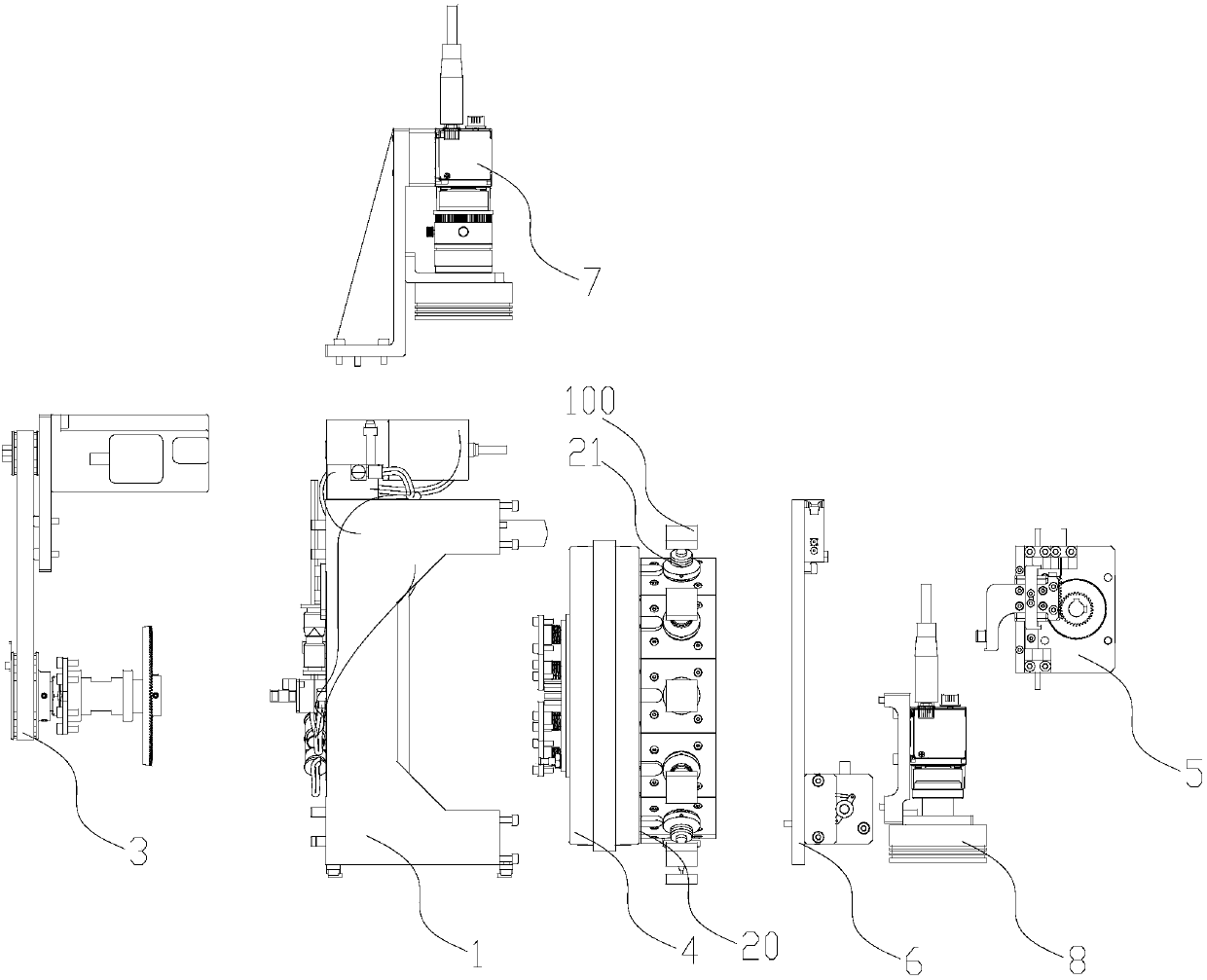 Mounting machine mounting angle adjustment method and system