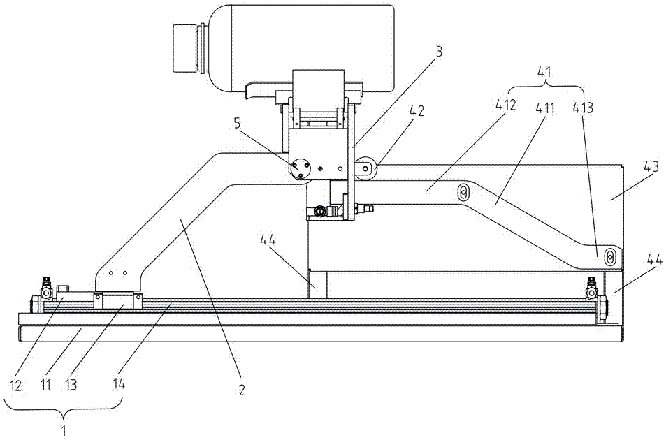 A single-drive translation and flip device