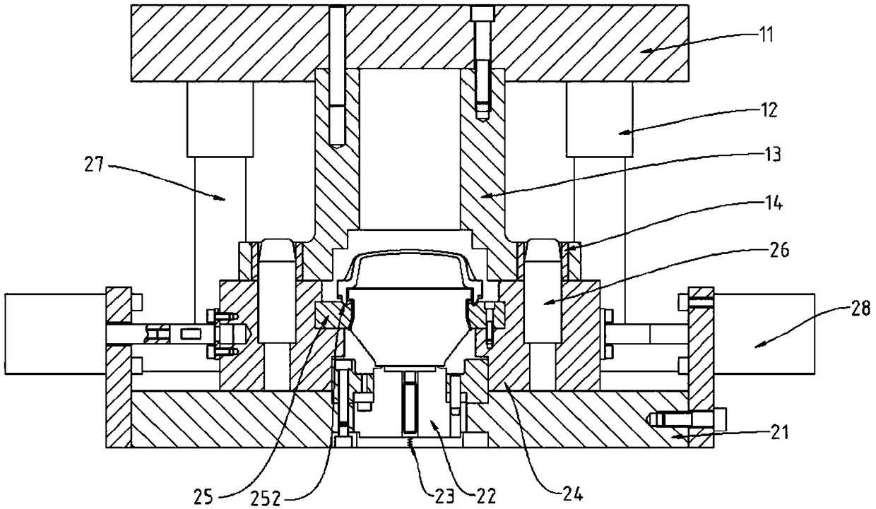 Internal riveting mechanism