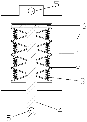 Alarming type constant force spring hanger