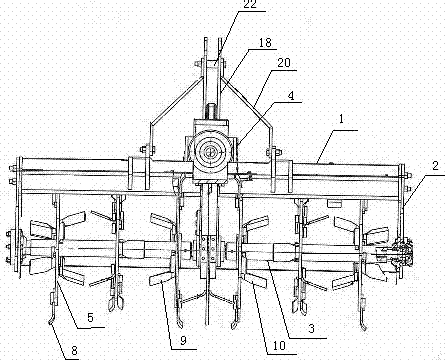 Subsoiling soil preparation combined operation machine