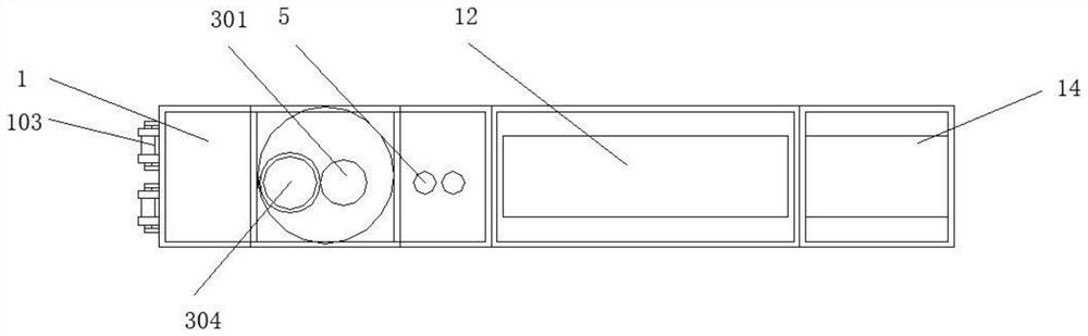 Dyeing and drying integrated device for low stretch yarn processing