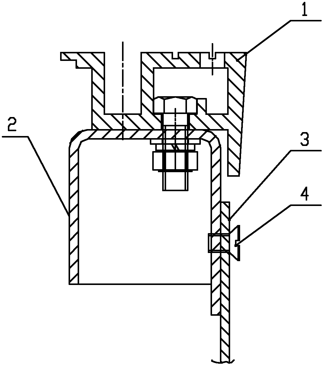 Sill component of elevator car