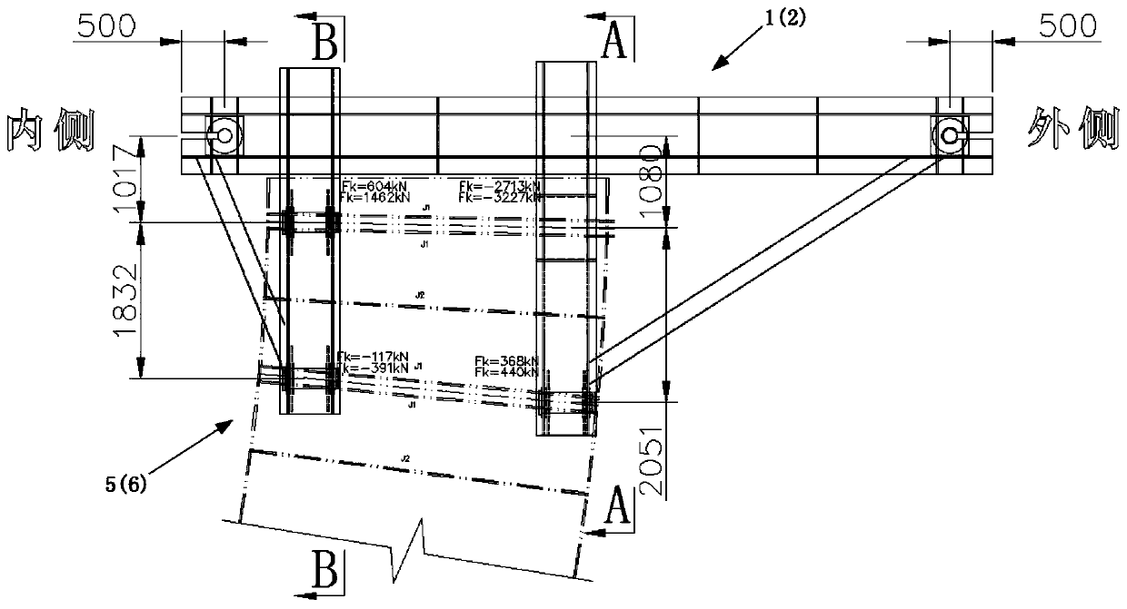 Eccentric arc-shaped ring corridor segment high-altitude lifting tool and lifting method thereof