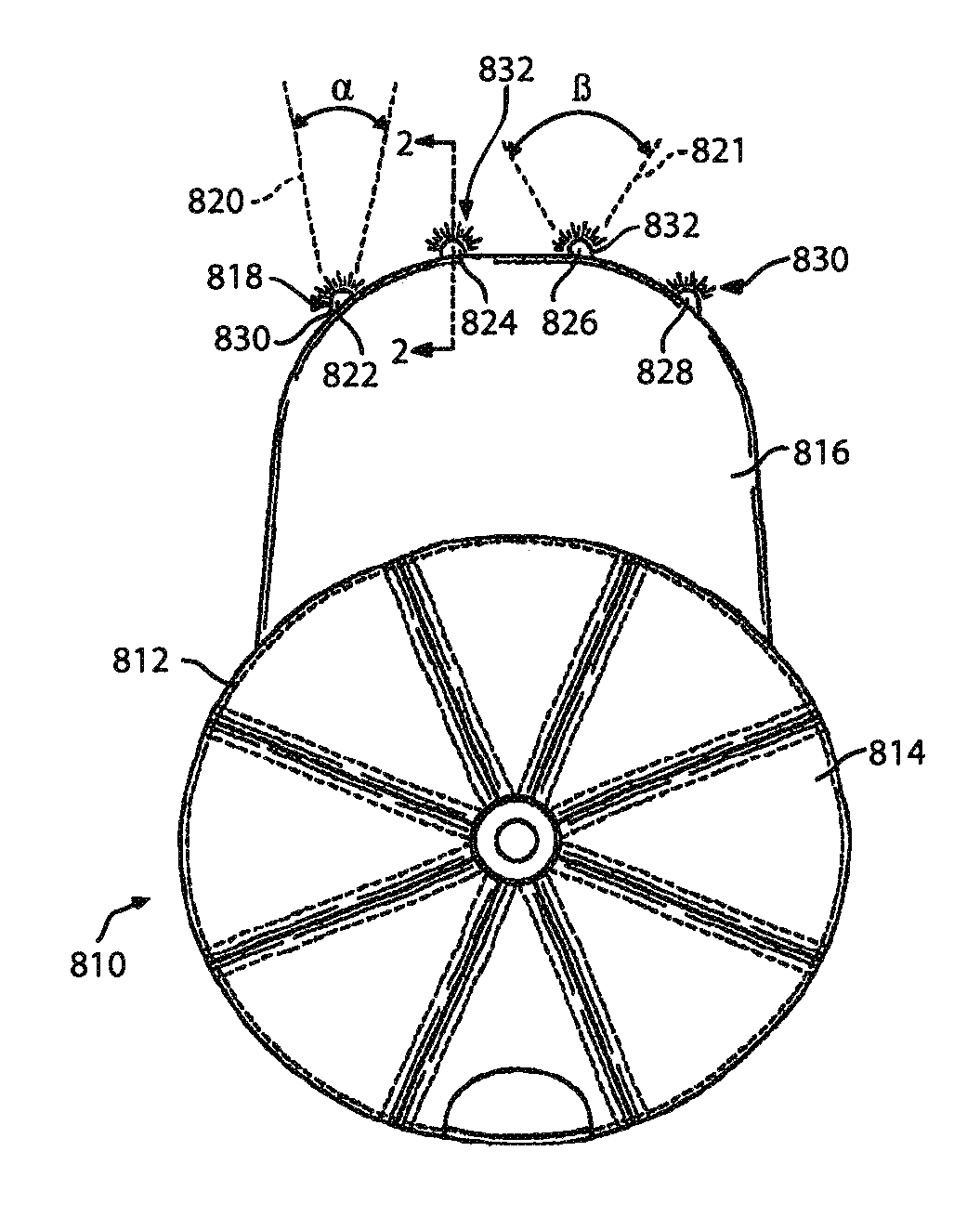 Headgear having a camera device