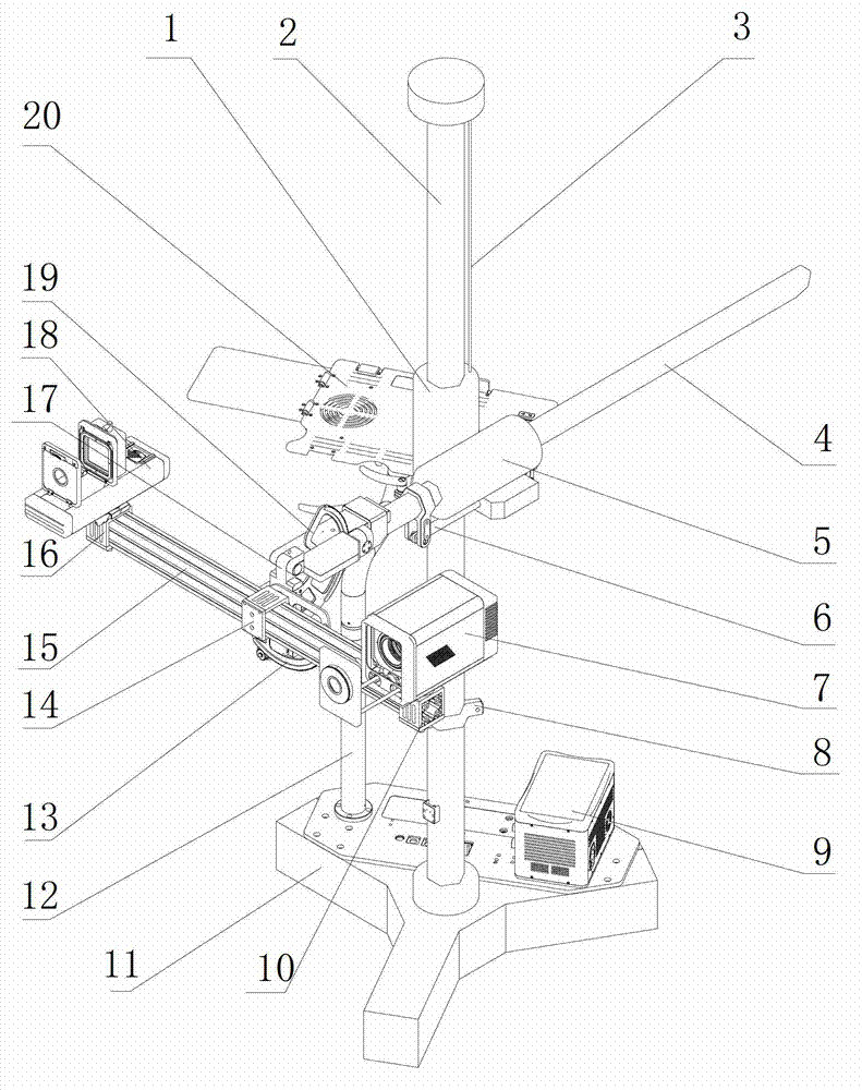 T-shaped shooting stand for three-dimensional restoring shooting