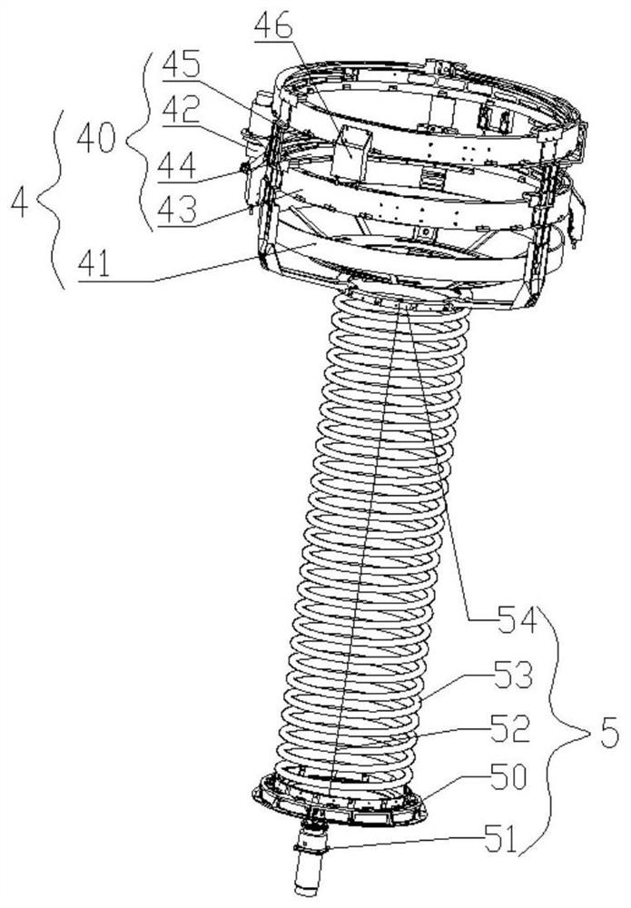 Failure satellite capturing and docking device and method