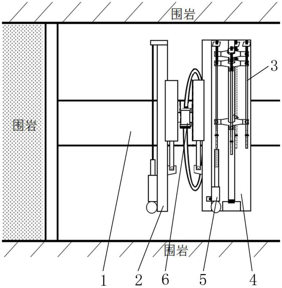 Tunnel boring machine and automatic anchor rod drilling machine system