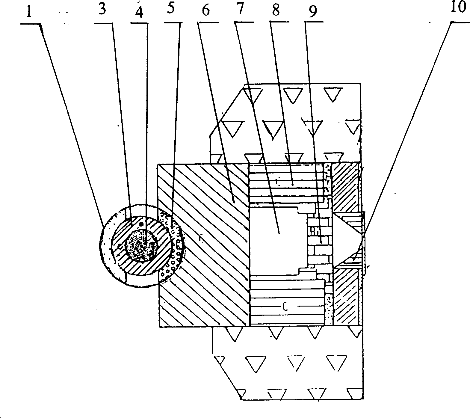 Neutron radiating device in hospital