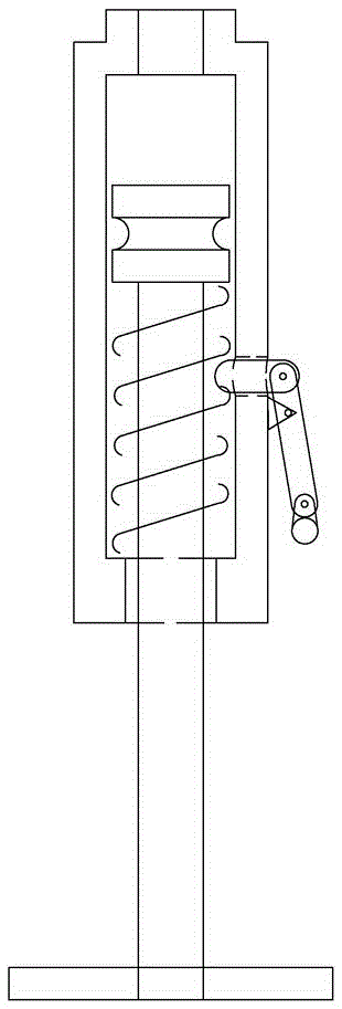 Pneumatic operating end structure of a grounding wire operating rod