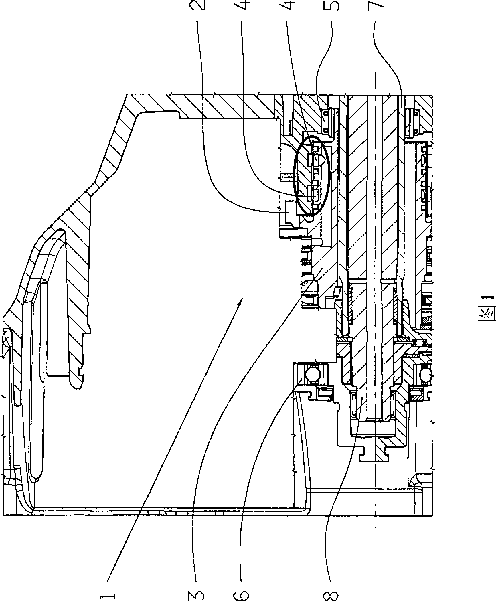 Method for feeding hydraulic fluid and coolant and lubricant for wet operation clutch of gear box