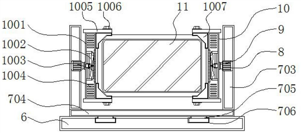 Liquid crystal display screen with automatic storage structure for intelligent household electrical appliance