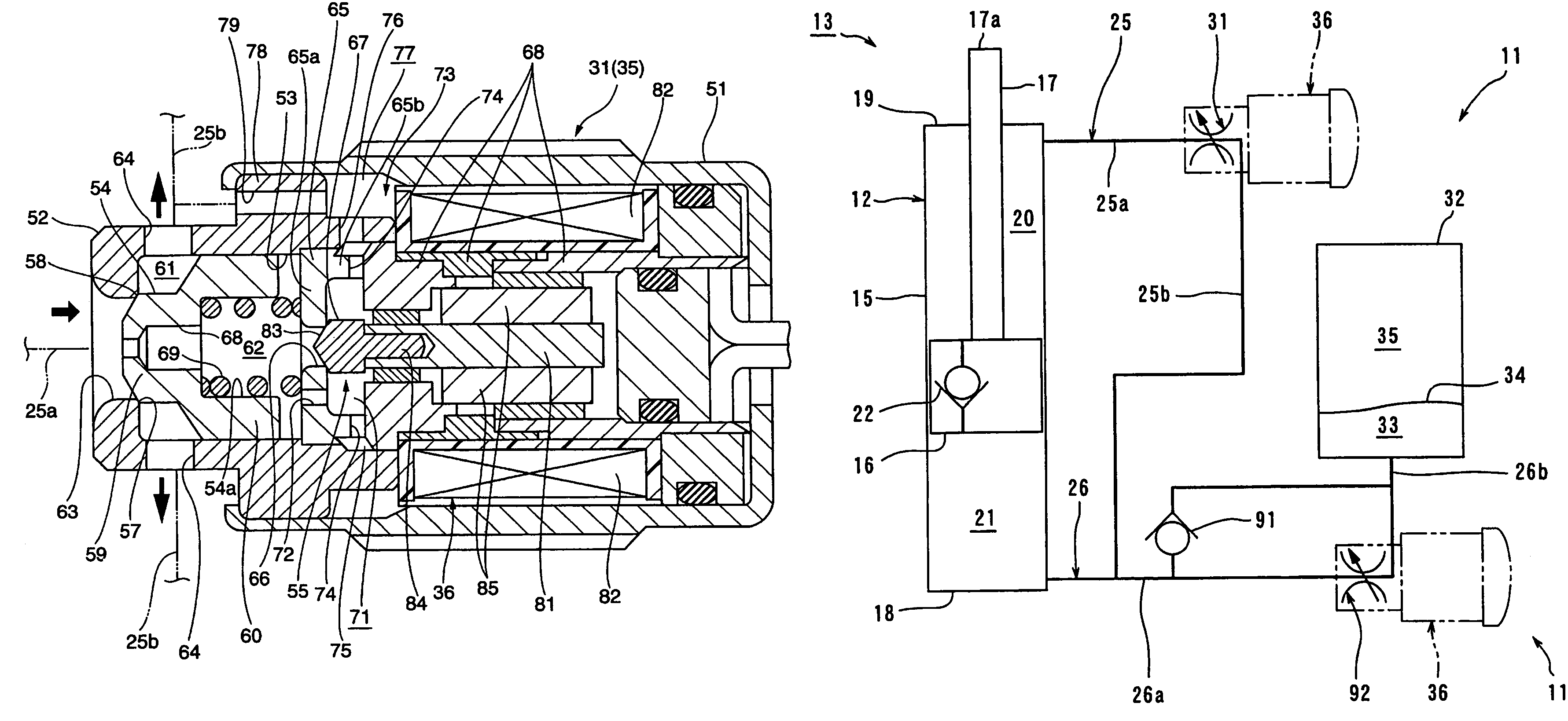 Hydraulic damping force control unit, hydraulic shock absorber, front fork for vehicle, and hydraulic rotary damper