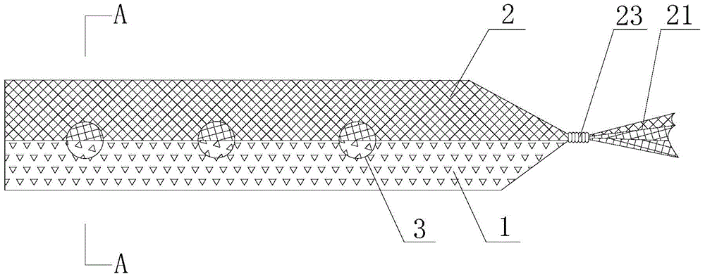 Retaining wall drain pipe reversed filter structure