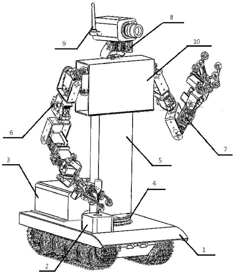 Remote control humanoid robot system based on exoskeleton human posture information acquisition technology