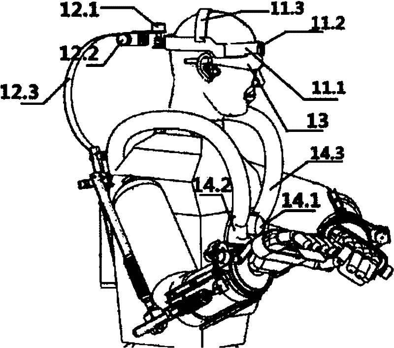 Remote control humanoid robot system based on exoskeleton human posture information acquisition technology