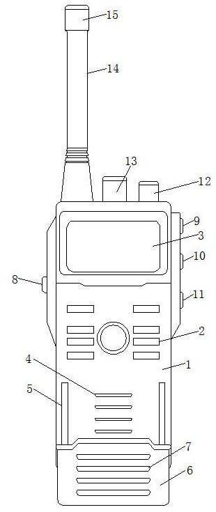 Interphone capable of increasing reception and sound amplification and effectively preventing dust