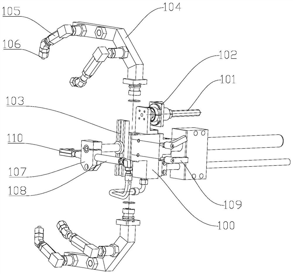 Grinding wheel cooling nozzle assembly and gear grinding machine