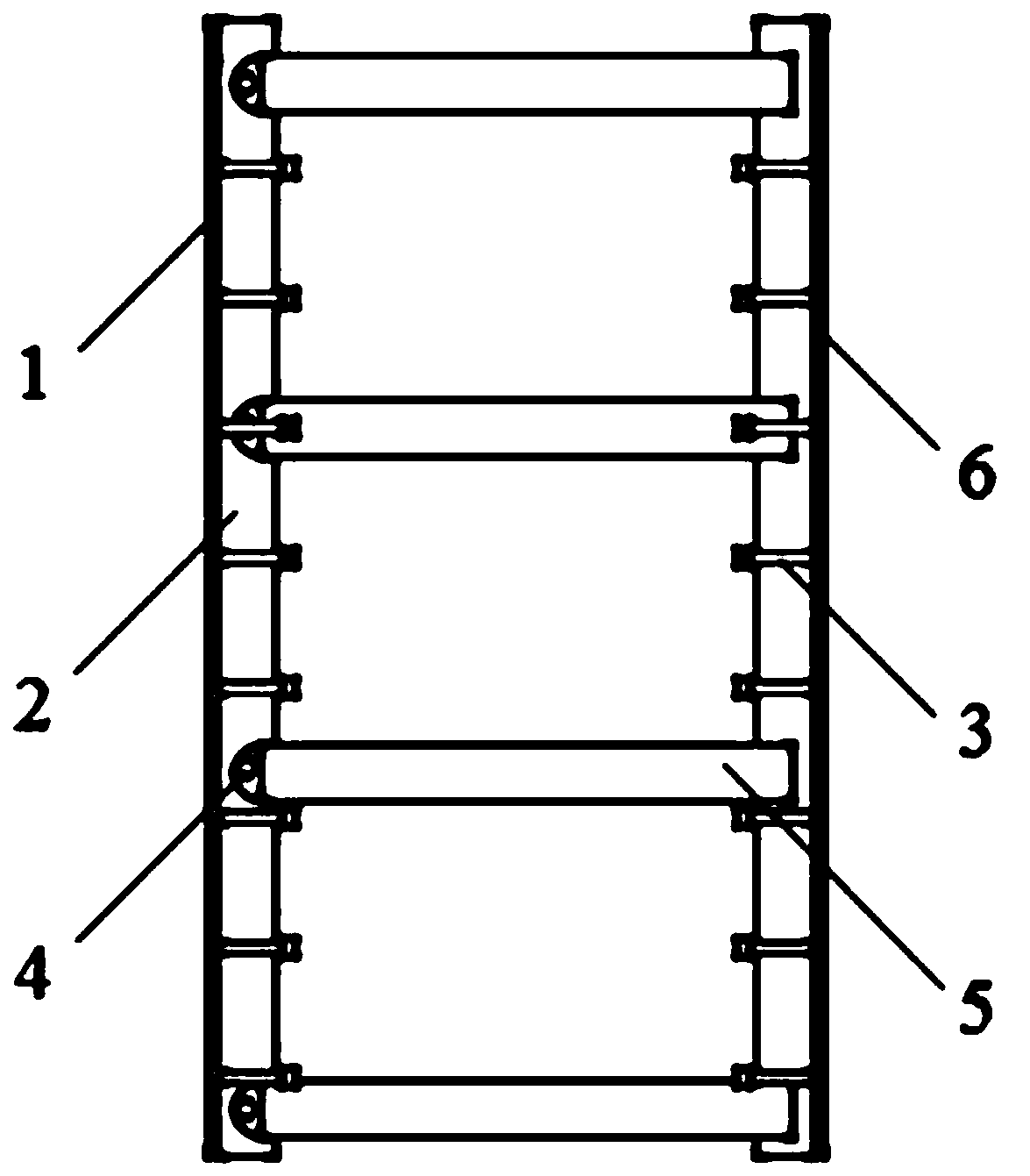 Double steel plate and concrete composite wall and construction method thereof