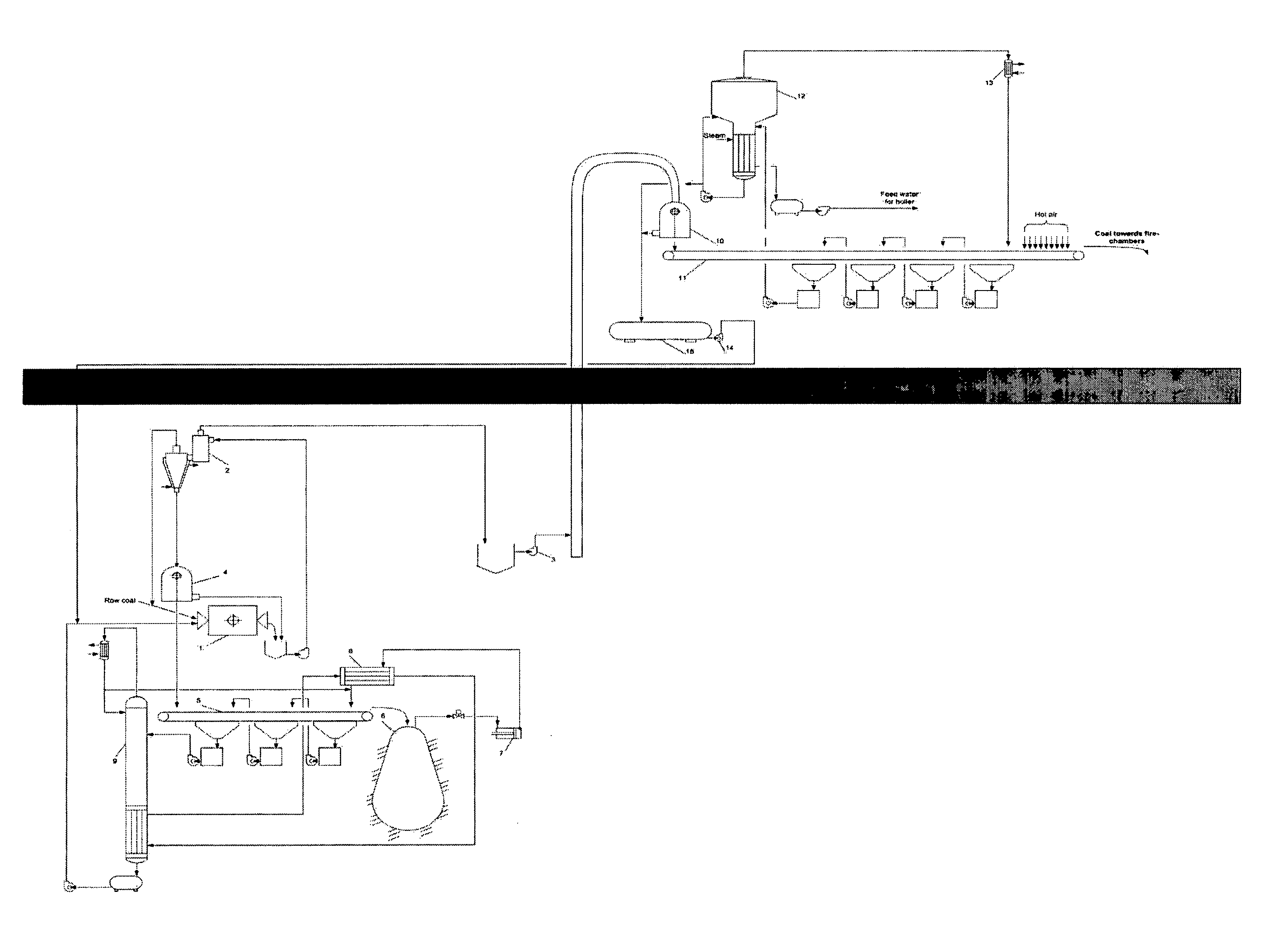 Method of solid fuel beneficiation and transportation to thermoelectric power stations