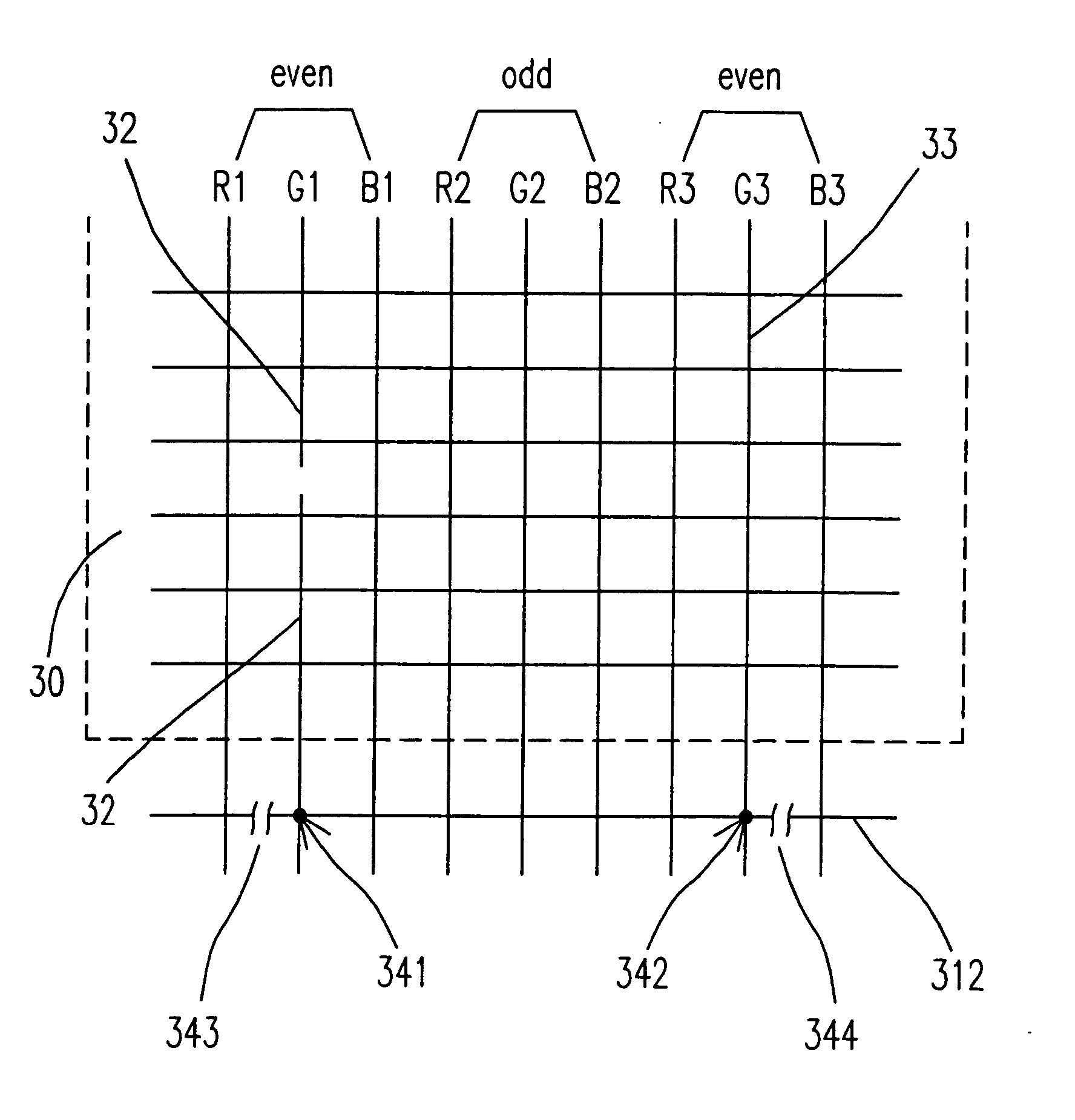 Process and structure for repairing defect of liquid crystal display