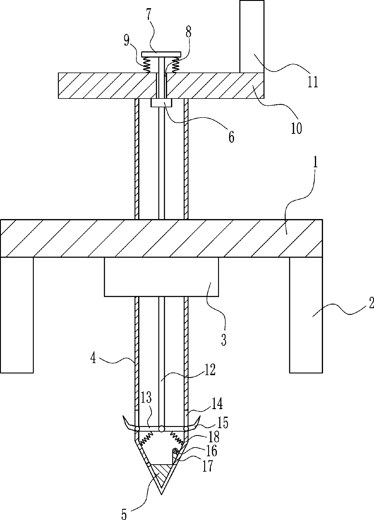 An efficient soil sampling device for environmental testing