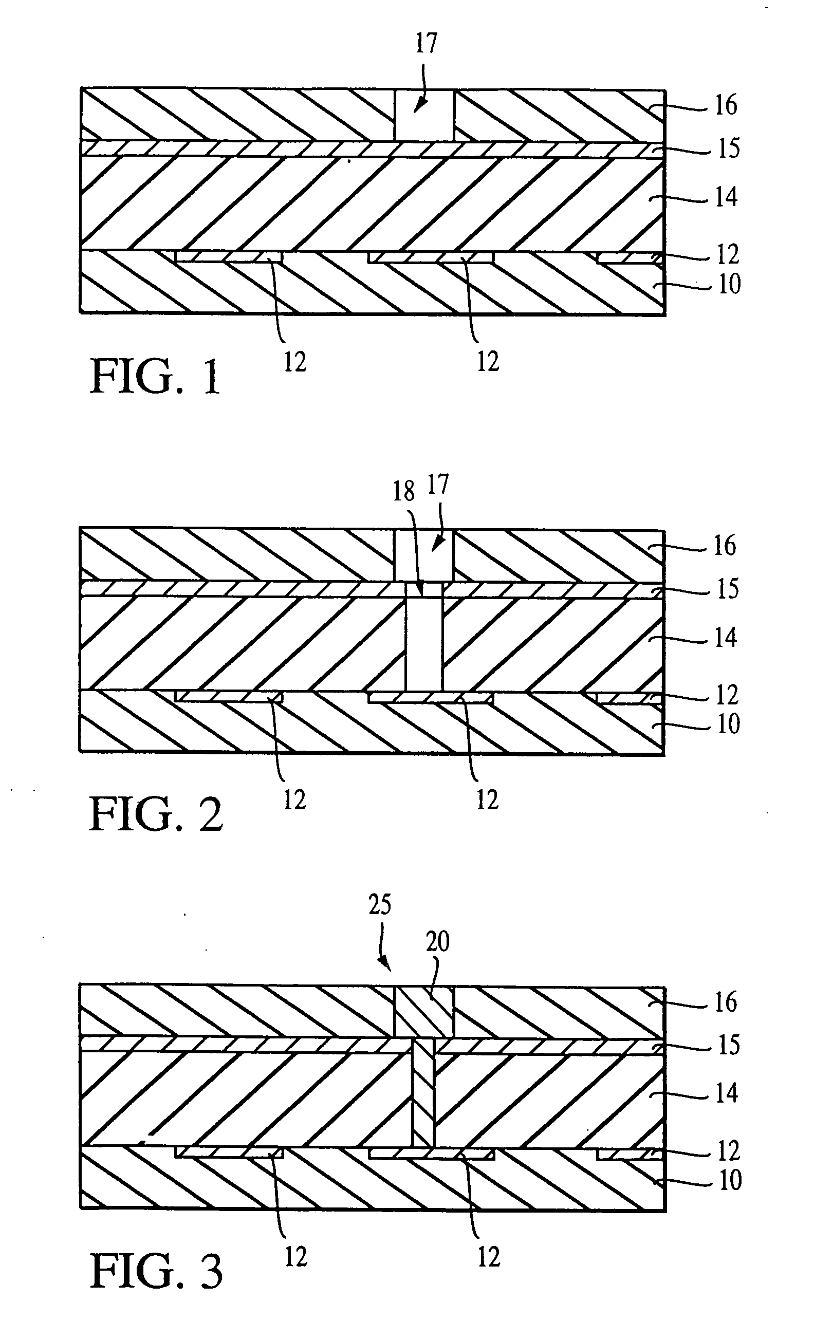 Etch stop in a damascene interconnect structure