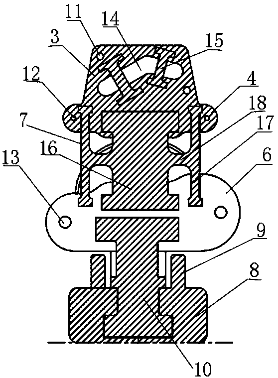 Bionic passive flexible low-energy-consumption ankle and foot prosthesis based on rigid-flexible coupling