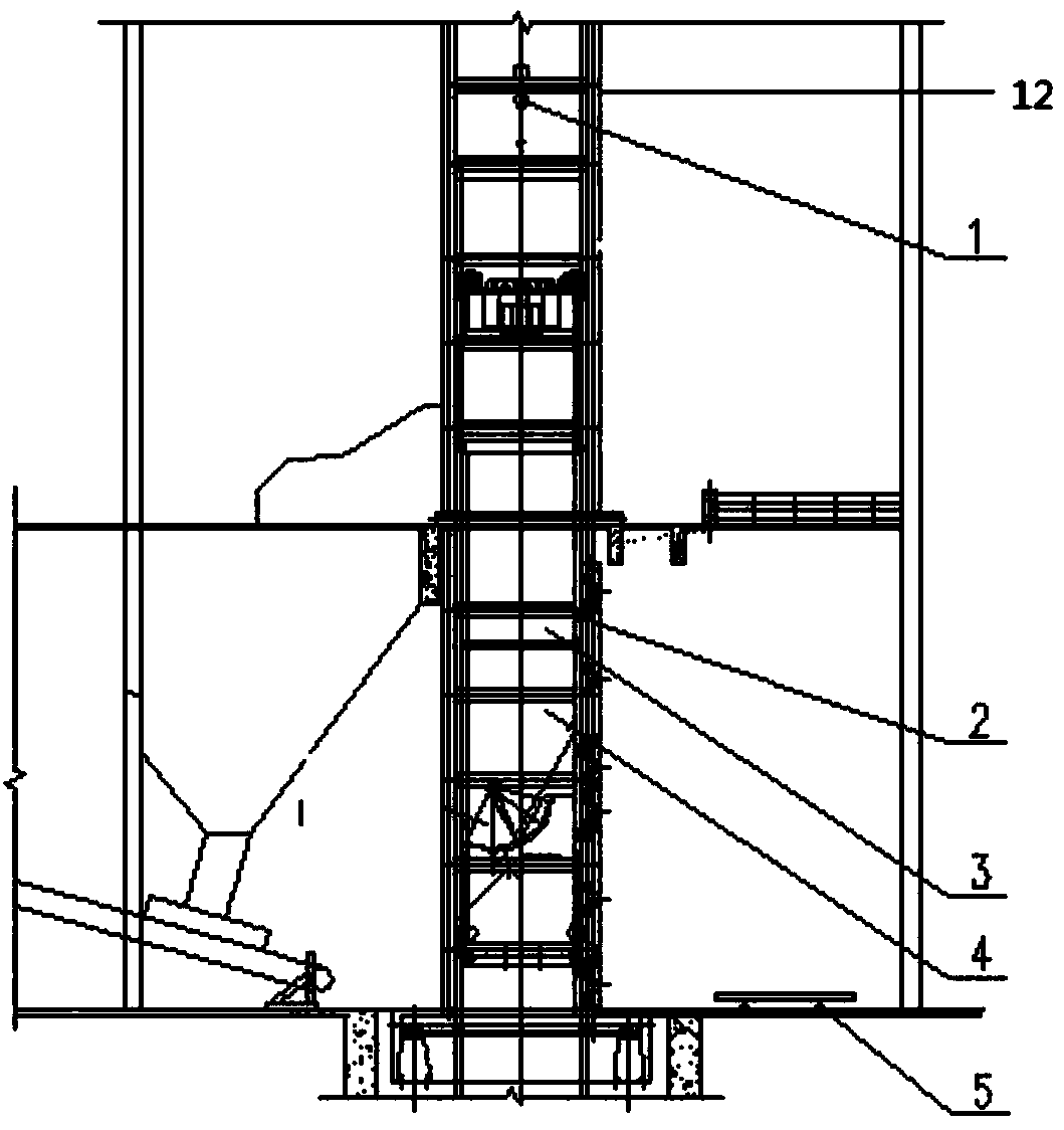 Method for rapid replacement of large coal mine skip