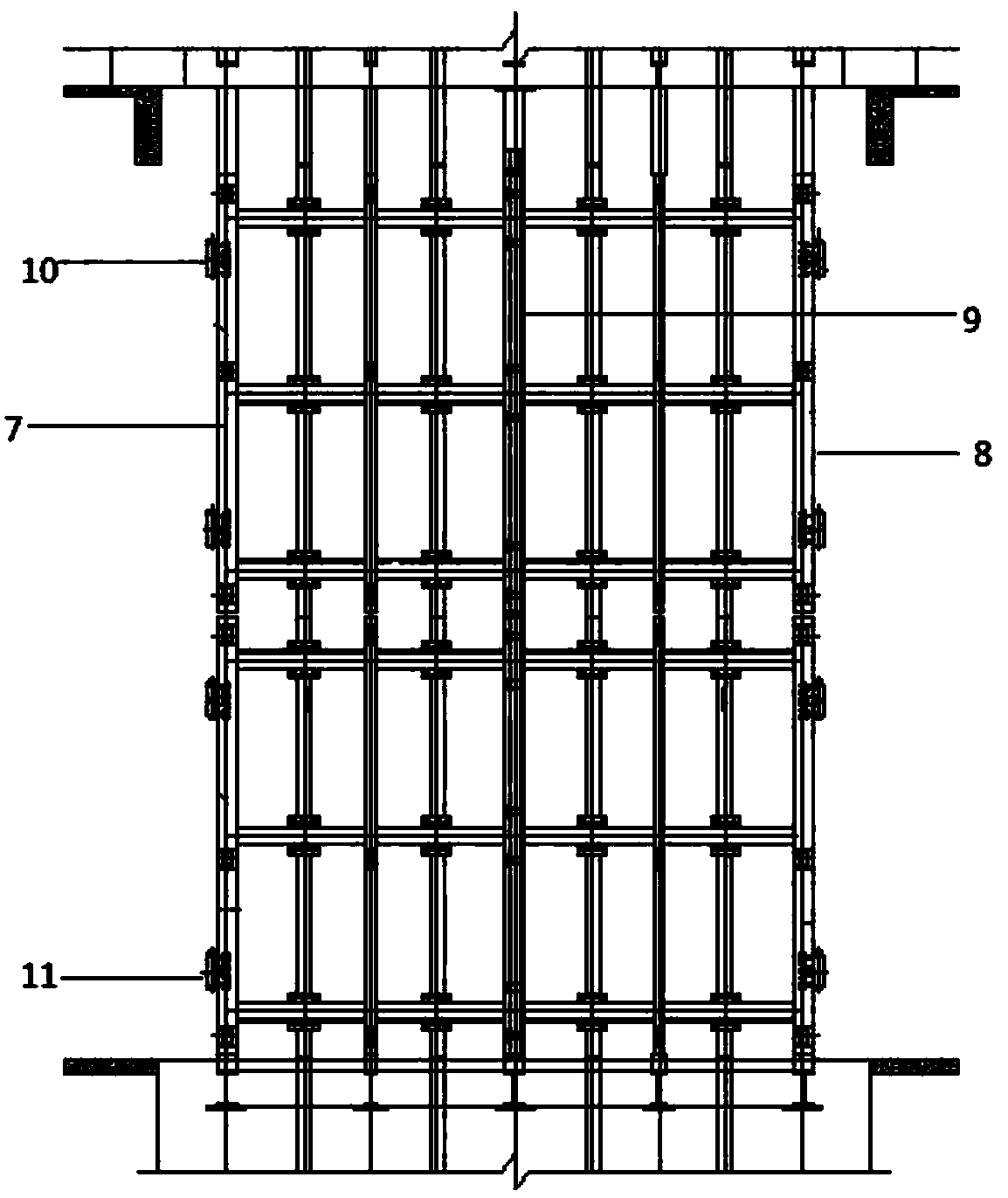 Method for rapid replacement of large coal mine skip