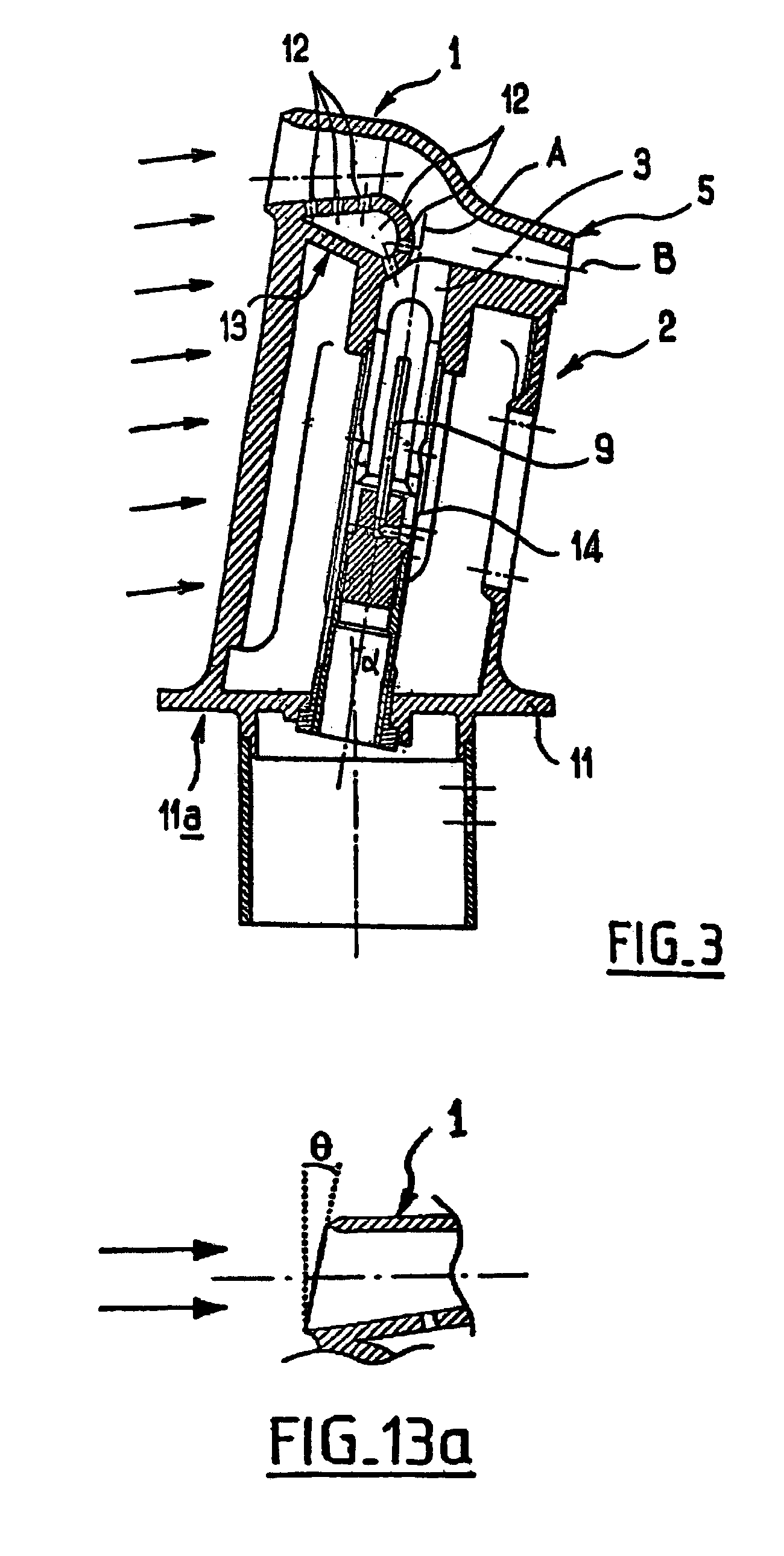 De-iced total air temperature sensor