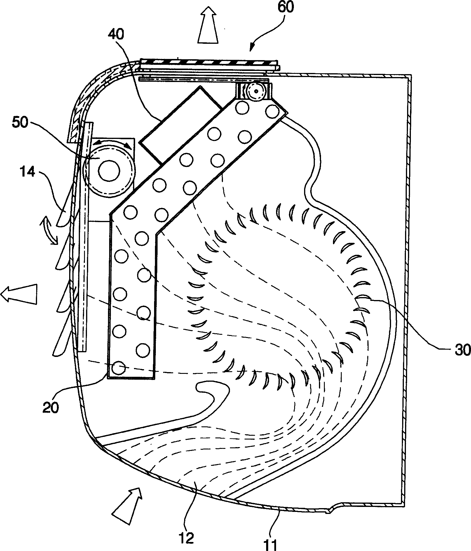 Air conditioner indoor unit with improving air purifying function