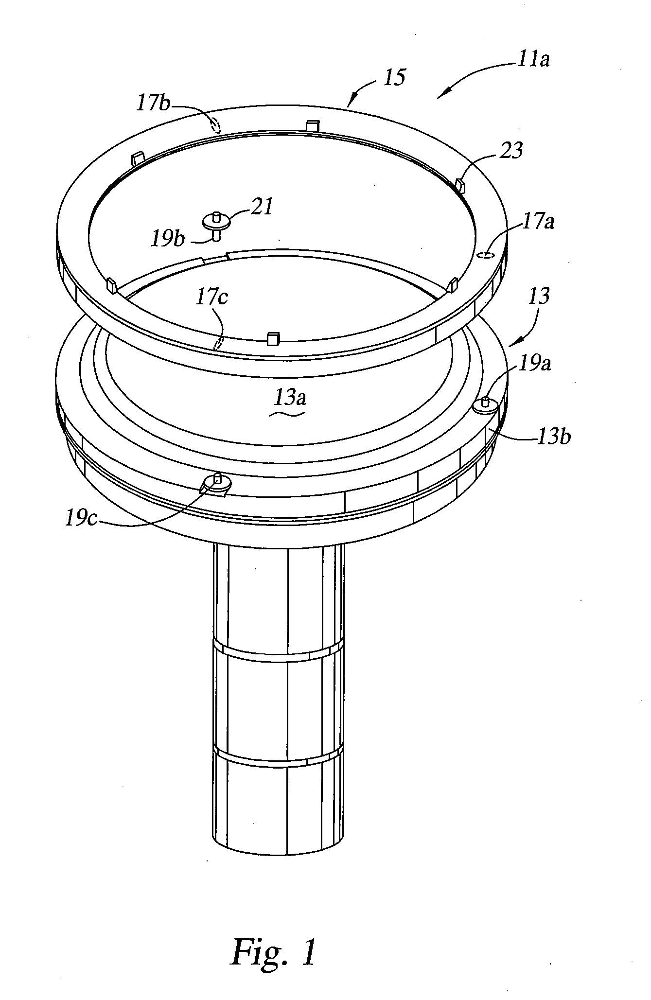 Self aligning non contact shadow ring process kit