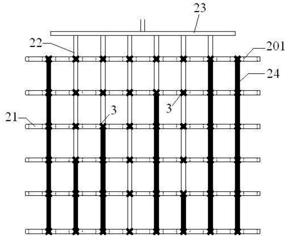 A slope reinforcement structure