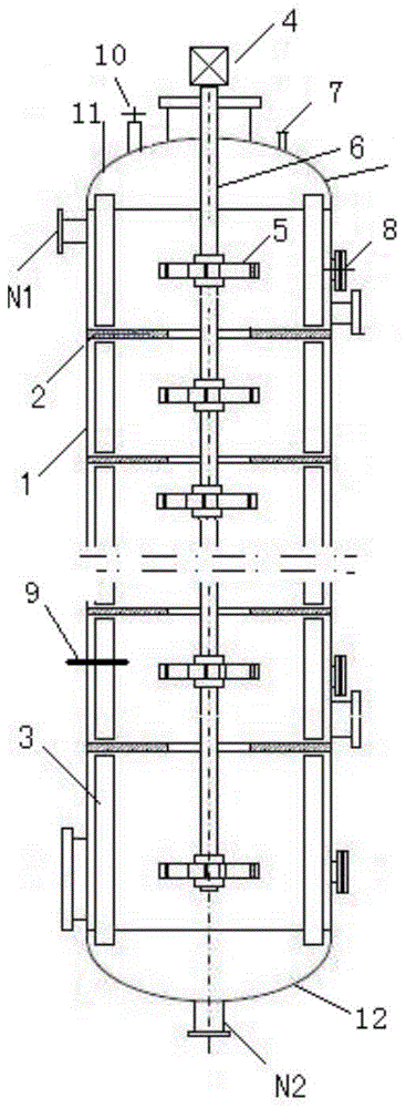 A liquid-liquid mixing device and method for processing polymer solution