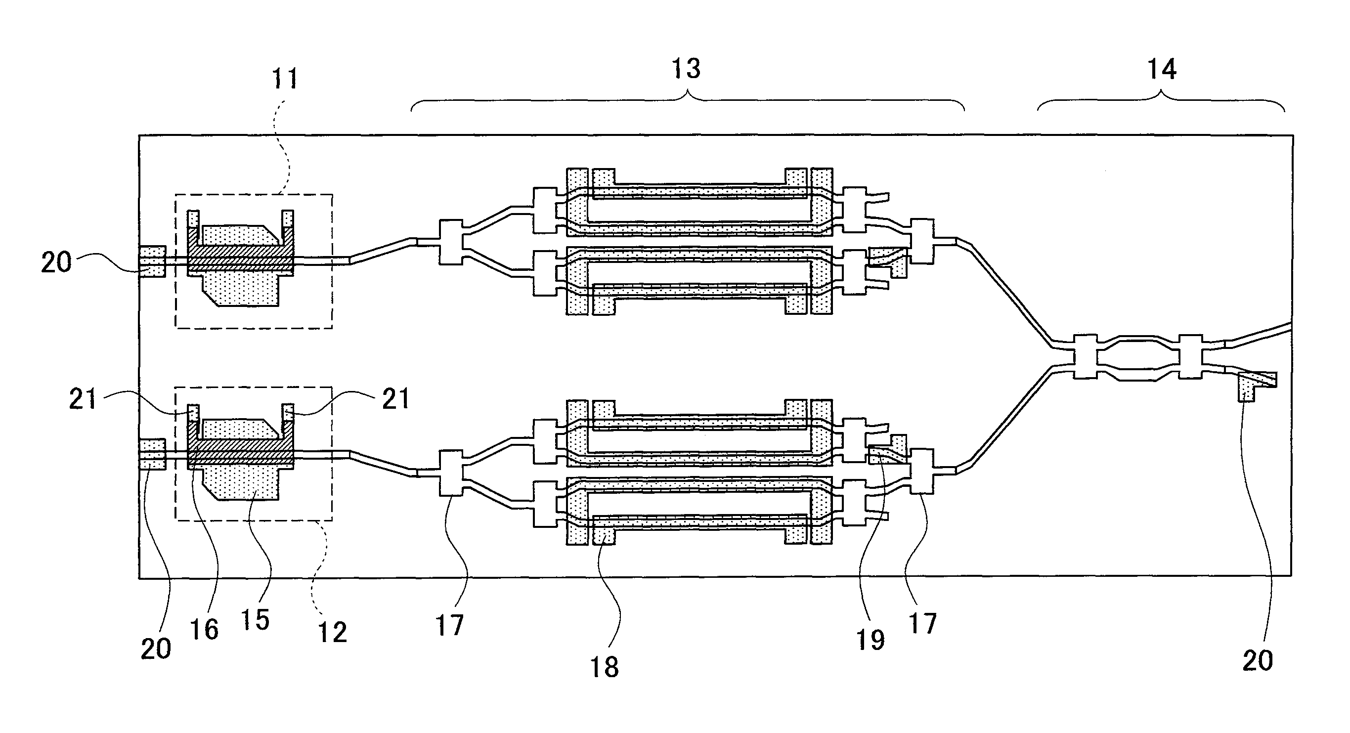 Optical semiconductor modulator device and optical module