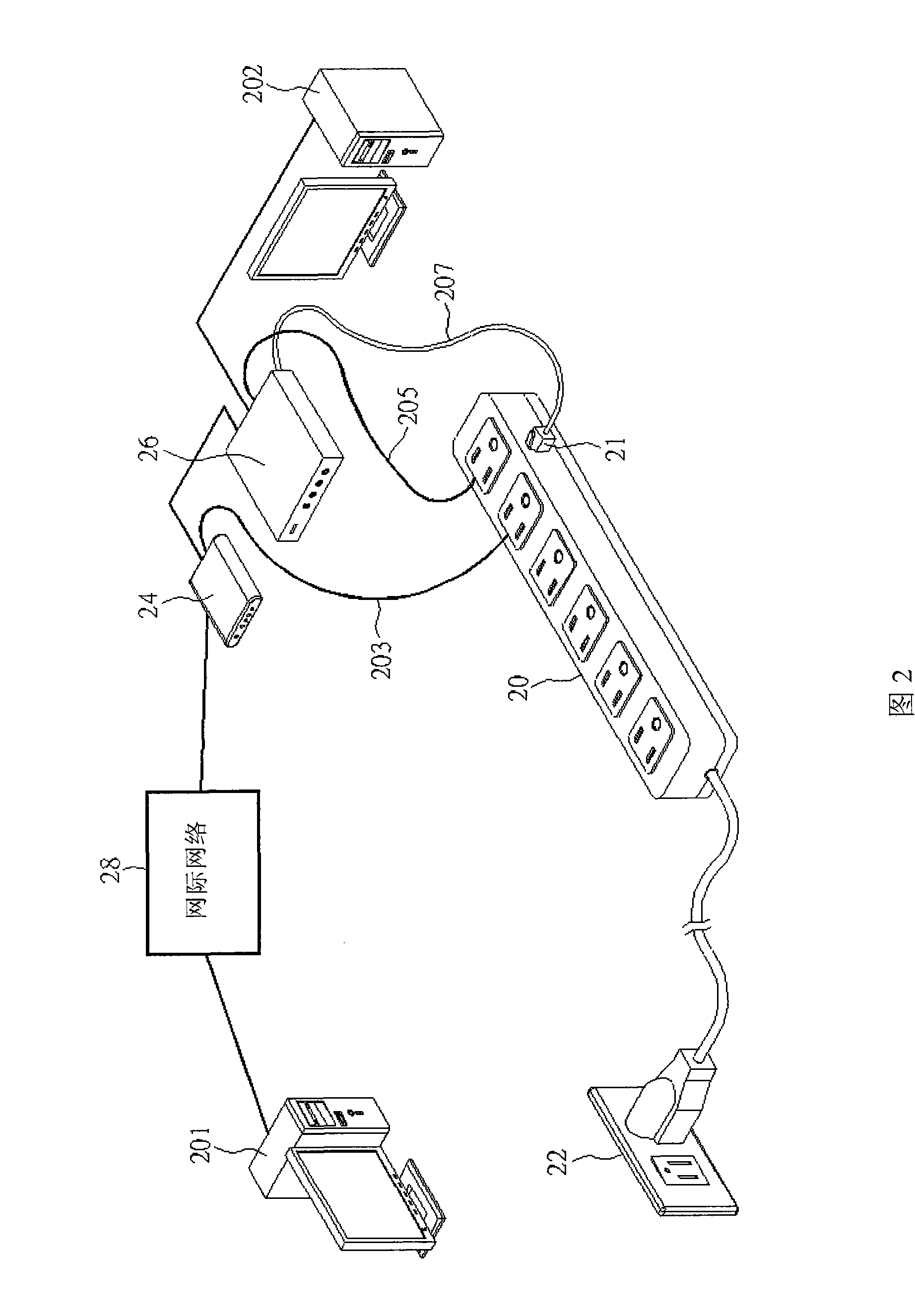 Electric control method and apparatus for monitoring network wire break and automatically restarting network equipment