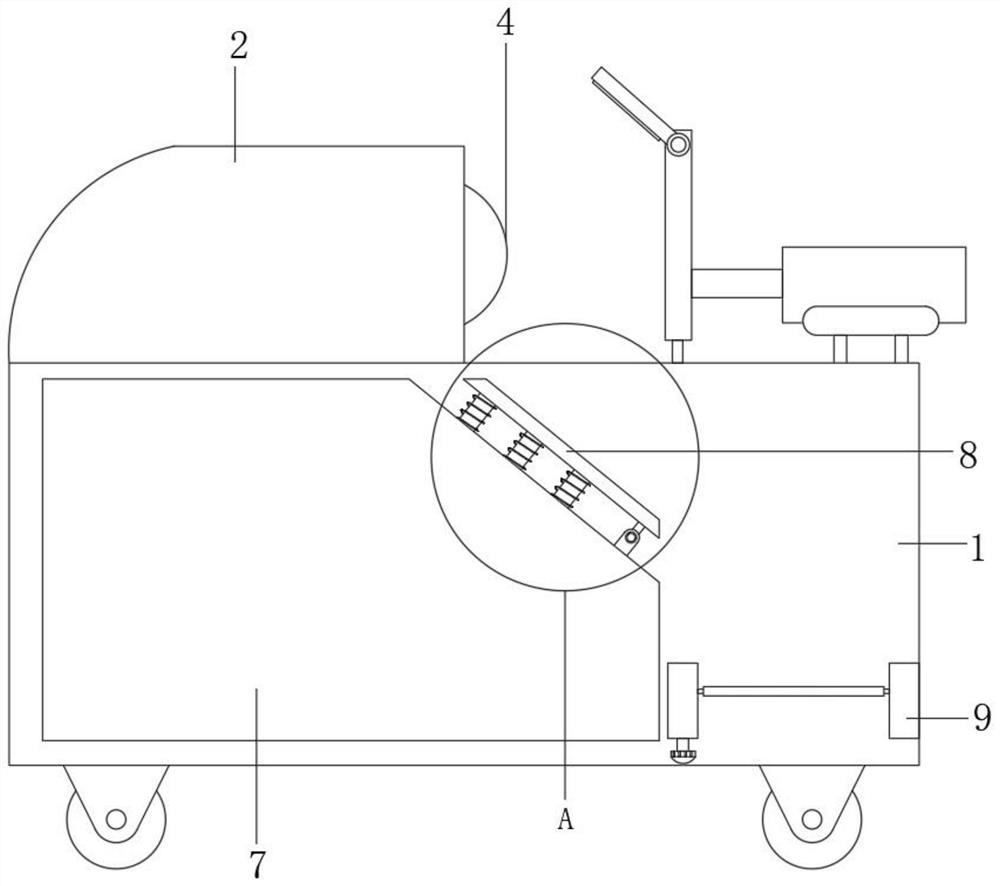 Wood cutting machine with anti-deviation device