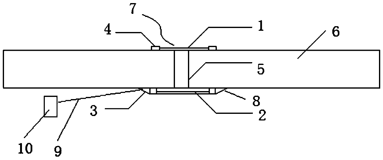 Carbon fiber shell surface penetration type pore and crack repairing structure and process