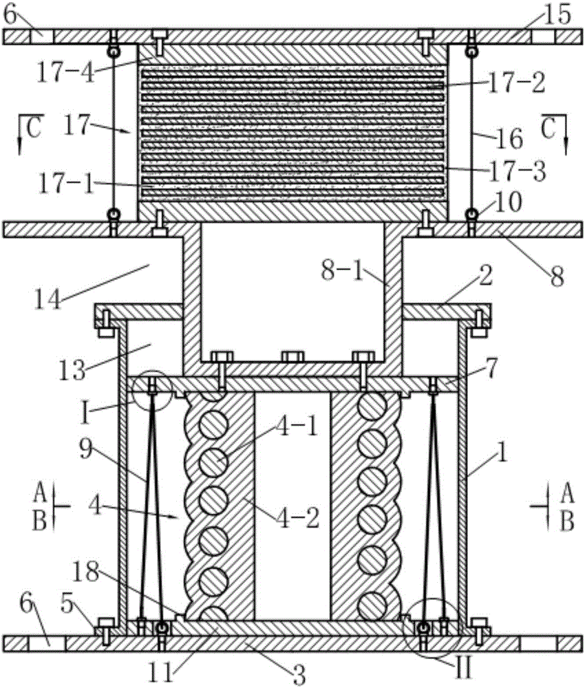 Three-dimensional vibration isolation support seat capable of presetting vertical initial rigidity