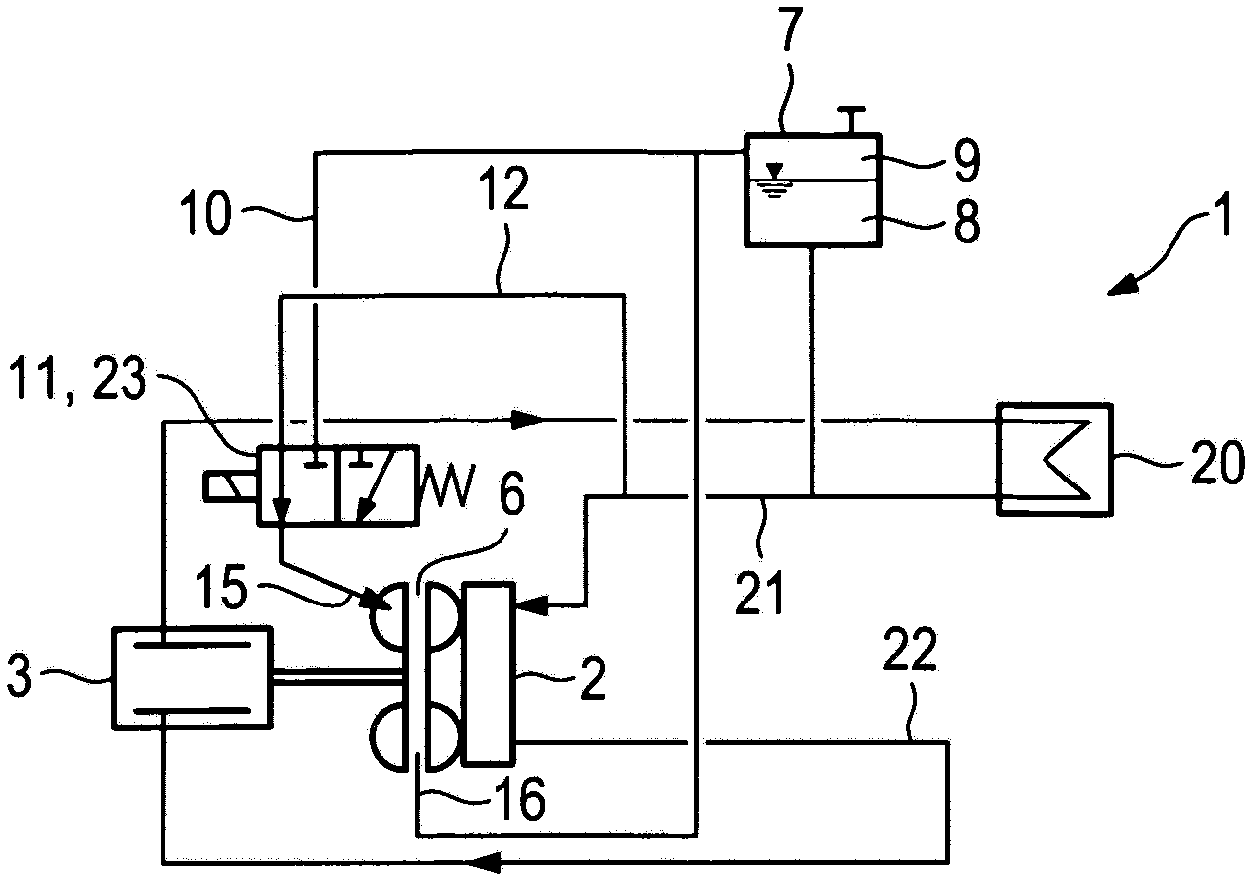 Cooling system, in particular for a motor vehicle