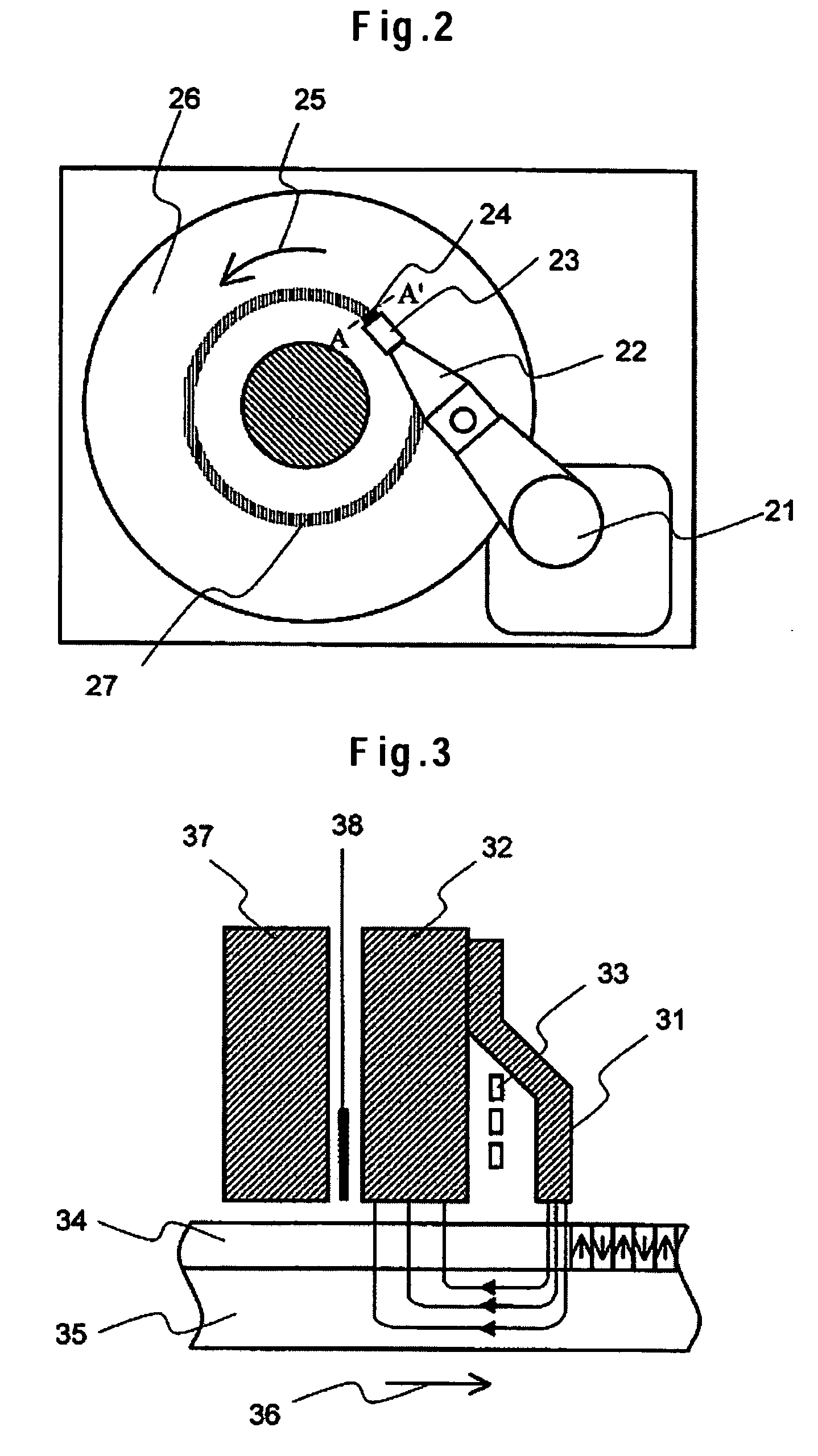 Magnetic recording medium containing first and second recording layers, each layer containing a columnar structure