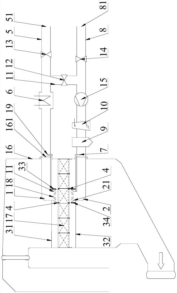 Thermal regeneration device and method for ammonium bisulfate poisoning denitration catalyst