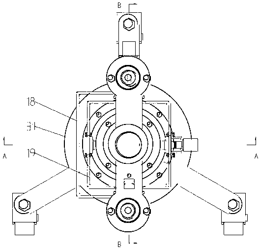 Airplane surface paint stripping and grinding device based on pressure intensity control