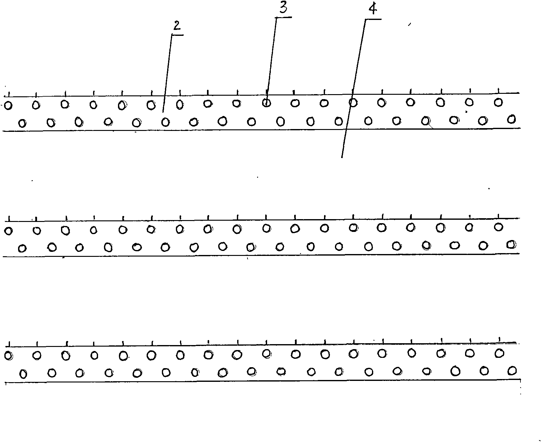 Agriculture and animal husbandry crisscross region barrow-band multiband type protection forest combining configuration method